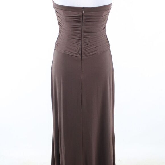 Brown BCBG PARIS strapless maxi dress 2 NWT $228 - Picture 7 of 8